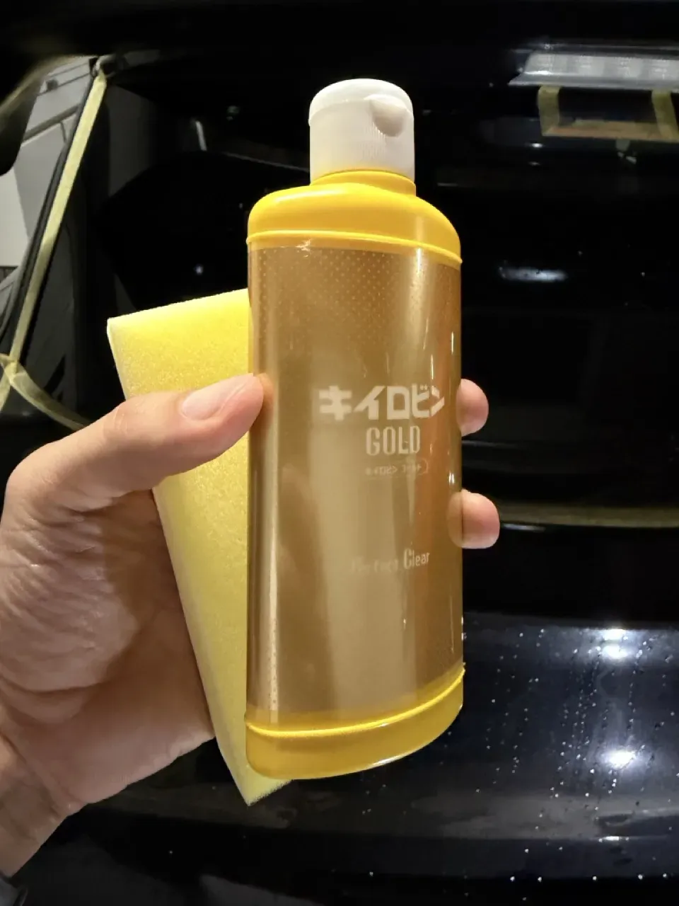 スイフトスポーツ(ZC33S)のガラス撥水をキイロビンGOLDでリセット - 画像5
